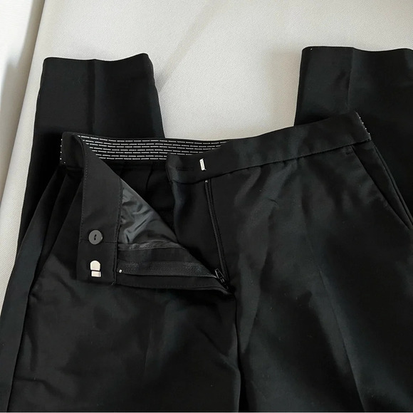 Zara Basic Collection Size Small Trouser Pants Work Business Side Pockets Black - Picture 5 of 8